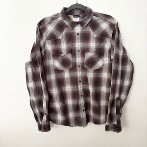 Patagonia Mens Organic Cotton Plaid Button Up Long Sleeve Shirt Medium